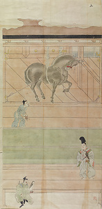 粟田口隆光／厩図 