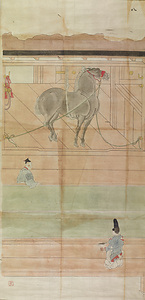 粟田口隆光／厩図 