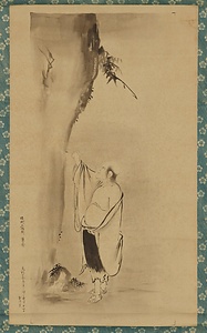 慧龐／寒山拾得図 
