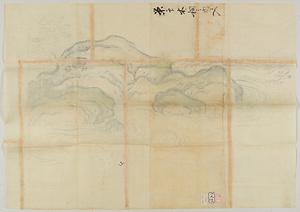 探幽／松ニ岩図 
