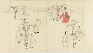 帝鑑間御庭鞠伺下絵図 