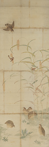 李安忠／粟穂鶉図 