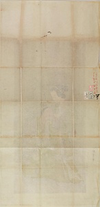 劉松年／唐夫人老婆吸乳図　二十四孝ノ内 