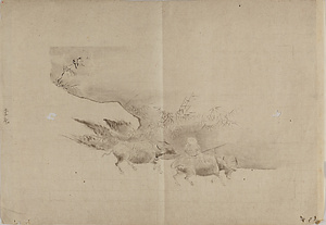 李唐／牧童図