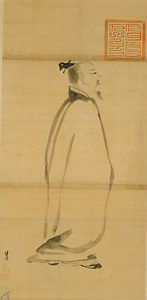 東方朔・李白図（模本） 