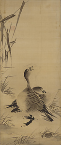 牧渓／芦雁図 