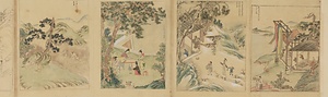 仇英／豳風篇古事雑図 