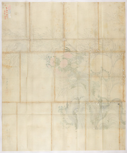 海鶴程一／竹菊図 