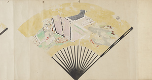 筆者不詳／源氏図扇絵十七図 