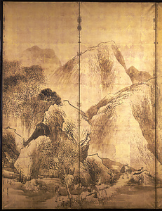 山水図屏風 さんすいずびょうぶ