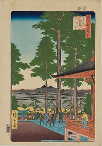 名所江戸百景・王子稲荷の社