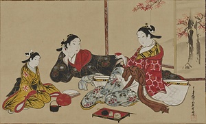 遊女閑談図