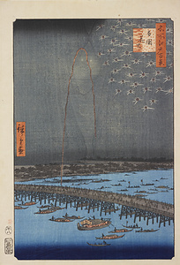 名所江戸百景・両国花火