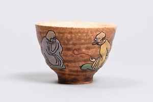 色絵人物文煎茶碗 いろえじんぶつもんせんちゃわん