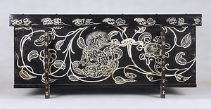 模造 黒染密陀絵櫃 
