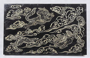 模造 黒染密陀絵櫃 