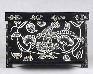 模造 黒染密陀絵櫃 