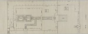紅葉山常憲院様有徳様御霊屋惣絵図建地割《江戸紅葉山霊屋図》 えどもみじやまれいおくず