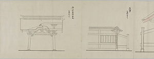 紅葉山常憲院様有徳様御霊屋惣絵図建地割《江戸紅葉山霊屋図》 えどもみじやまれいおくず