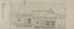 紅葉山常憲院様有徳様御霊屋惣絵図建地割《江戸紅葉山霊屋図》