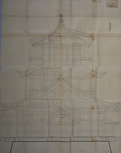 天守建地割妻平図