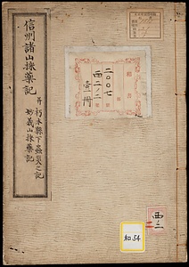 《信州諸山採薬記並栃木県下虫災之記・妙義山採薬記》