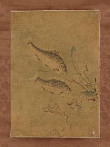 藻魚図軸 そうぎょずじく