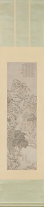 初夏山斎図軸