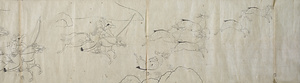 曽我物語図屏風（模本） そがものがたりずびょうぶ（もほん）