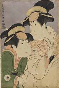 二代目瀬川富三郎の大岸蔵人妻やどり木と中村万世の腰元若草 にだいめせがわとみさぶろう おおぎしくらんどのつま ぎ なかむらまんよ　こしもとわかくさ