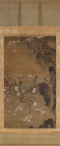 四季花鳥図軸