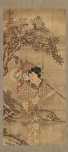 祥啓　麻估仙人図（模本） 