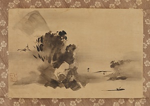 龍登／山水図