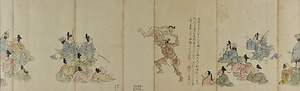 武家相撲絵巻（模本） ぶけすもうえまき　もほん
