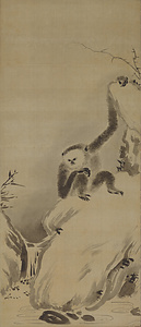 牧渓／猿猴図 