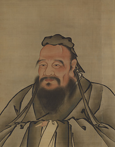 顔輝／孔子像