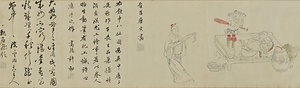 唐寅／飲中八仙図 