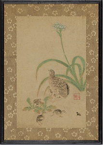 性曉／鶉図