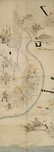 長篠合戦図屏風（模本） 