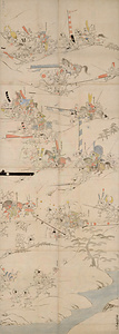 長篠合戦図屏風（模本） 