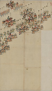 筆者不詳／武田信玄出陣屏風絵 