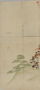 筆者不詳／武田信玄出陣屏風絵 