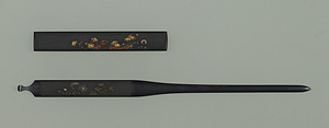 枝菊図笄・小柄