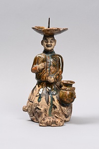 織部南蛮人燭台