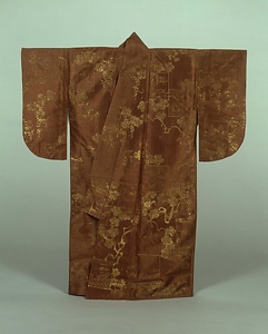 摺箔(子方) 紫地色紙葡萄模様 すりはく こかた　 むらさきじしきしぶどうもよう