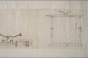 文化十四丑年上野慈徳院様御廟向御普請建絵図面《江戸上野慈徳院霊屋図》 えどうえのじとくいんれいおくず