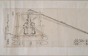 文化十四丑年上野慈徳院様御廟向御普請建絵図面《江戸上野慈徳院霊屋図》 えどうえのじとくいんれいおくず