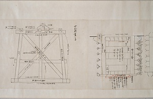 文化十四丑年上野慈徳院様御廟向御普請建絵図面《江戸上野慈徳院霊屋図》 えどうえのじとくいんれいおくず