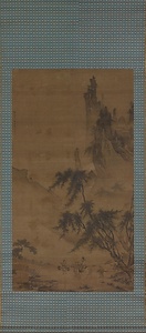 驄馬行春図軸