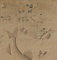 藻魚図軸